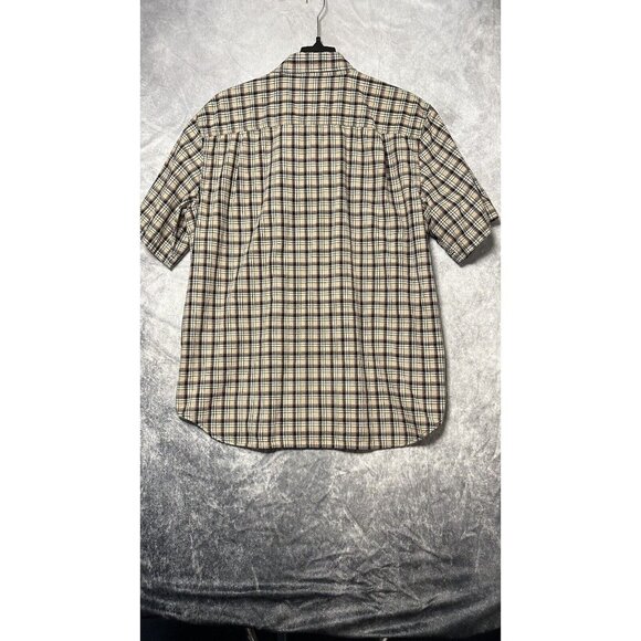 carhartt plaid button up shirt XL Men’s Cream Cotton Shirt‎ - Picture 2 of 7